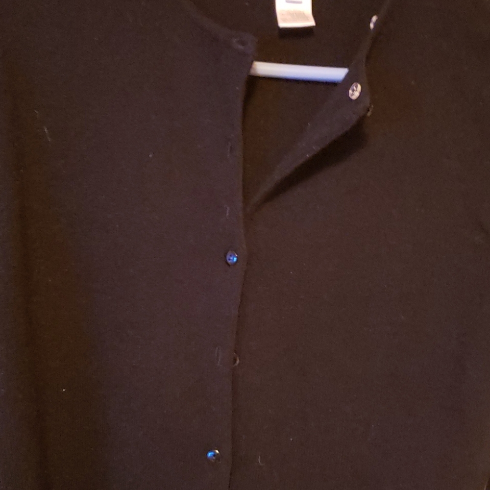 Blk Pendleton Button Down Sweater - image 3